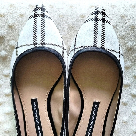 NWT French Connection Plaid Flats Size 6 - Picture 6 of 12